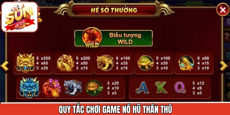 Luật cơ bản của Nổ hũ thần thú