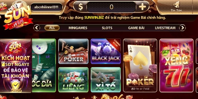 Xì Tố Sunwin – Sân chơi bài trí tuệ hấp dẫn