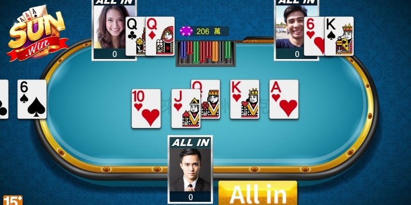 Poker 3 Lá Là Gì? Sunwin Cập Nhật Luật Và Chiến Thuật 2 Sảnh, thùng, đôi trong Poker 3 lá ra sao?